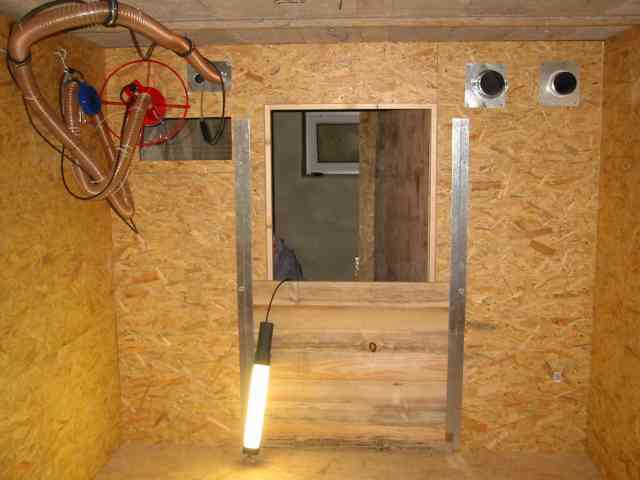 Lagerraum f�r Holzpellets