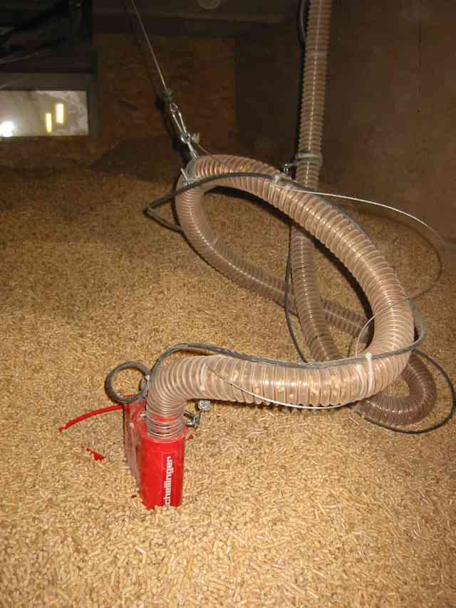 Pelletansaugung Maulwurf